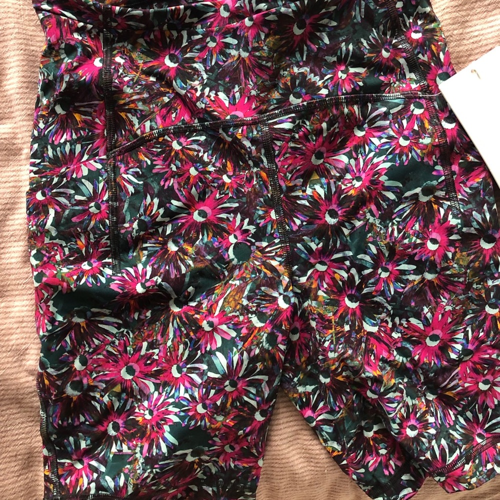 Floral Lululemon Biker Shorts (fit small)